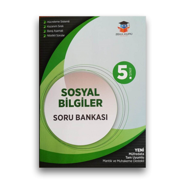 5.Sınıf Sosyal Bilgiler Soru Bankası Zeka Küpü Yayınları