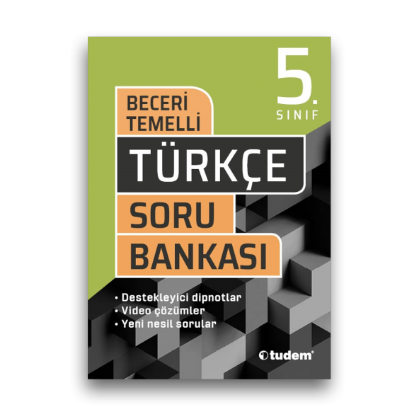 5.sınıf Türkçe Beceri Temelli Soru Bankası Tudem Yayınları