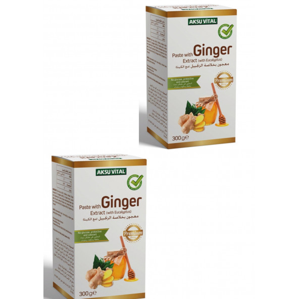 Aksu vital Ginger Extract Added Honey Paste 300 gr x 2 pieces