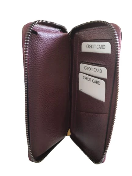 Arı A101 Kadın Fermuarlı Deri Cüzdan - Resim 6