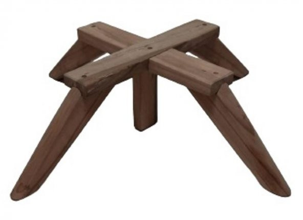 Ahşap Berjer Ayağı Ceviz Renk - Resim 3