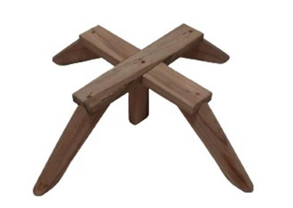Ahşap Berjer Ayağı Ceviz Renk - Resim 4