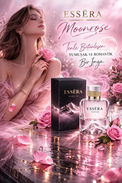 ESSERA PARFÜM Moonrose EDP Kadın Parfüm 50ml Kalıcı Koku
