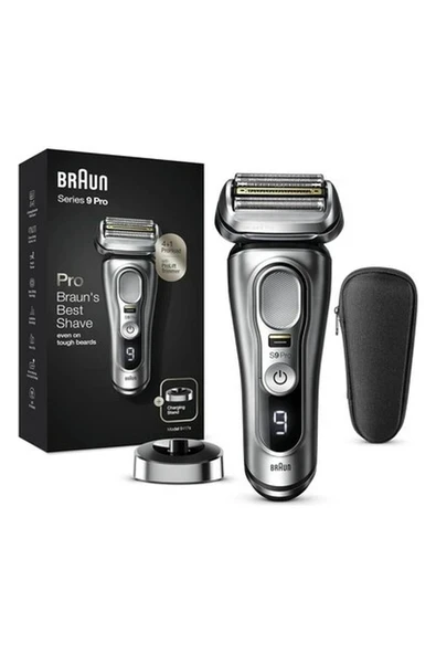Series 9 Pro Premium Erkek Tıraş Makinesi, 4+1 Tıraş Başlığı, Elektrikli Tıraş Makinesi ve Pro