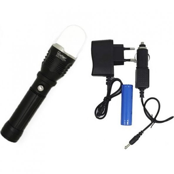Flaşörlü Uzun Mesafeli Şarjlı Pilli Mıknatıslı El Feneri - 2