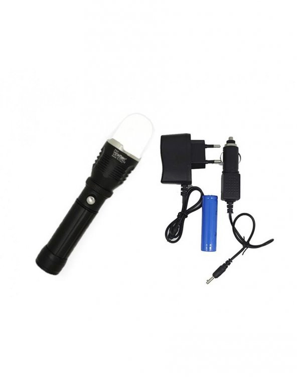 Flaşörlü Uzun Mesafeli Şarjlı Pilli Mıknatıslı El Feneri - 3