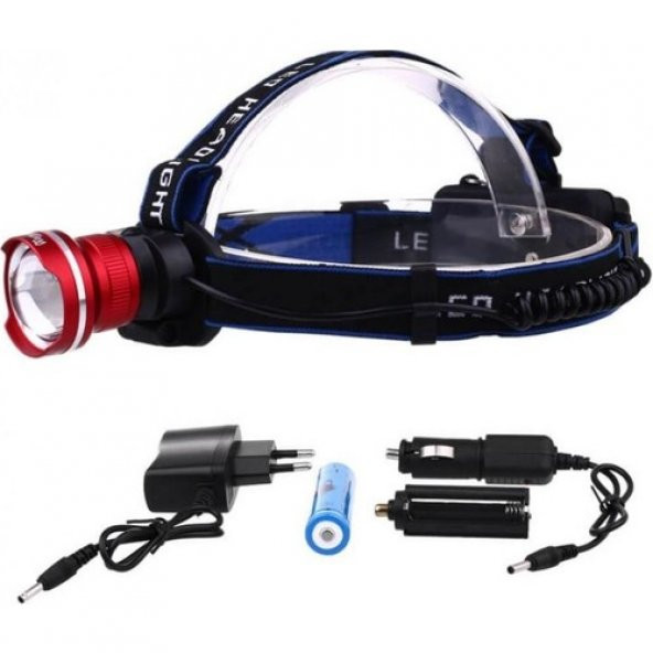 Orjinal 800 Lümen T6 Şarjlı Kafa Feneri - 3