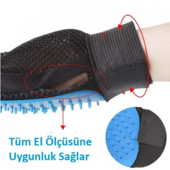 Evcil Hayvan Kedi Köpek Tüy Toplama Eldiveni - 4