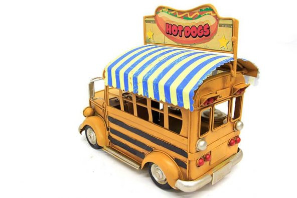 himarry Dekoratif Metal Sandviç Arabası Biblo Hediyelik - Resim 6