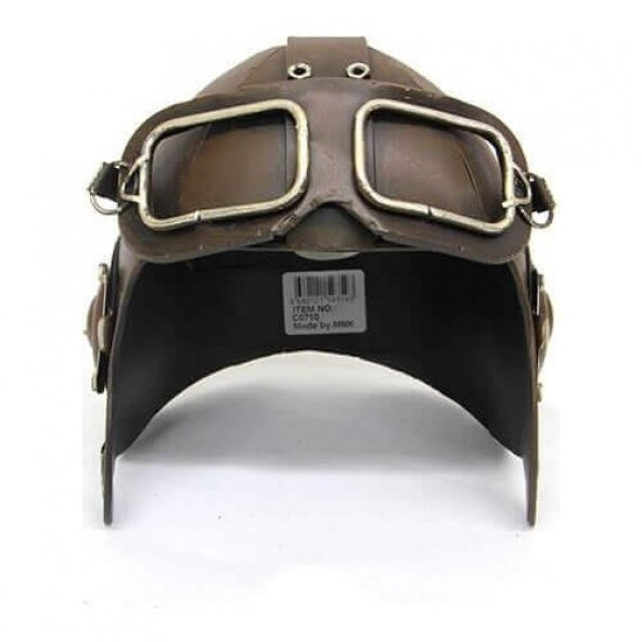 himarry Dekoratif Metal Pilot Kaskı Biblo Hediyelik - Resim 2