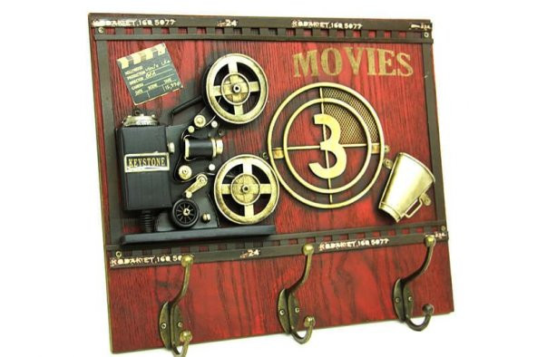 himarry Dekoratif Metal Askı Askılık Sinemaskop Vintage Biblo Hediyelik - 6