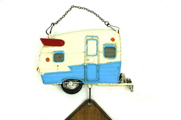 himarry Dekoratif Metal Karavan Kapı Rüzgar Çanı Lütfen Sessiz Olunuz - 4