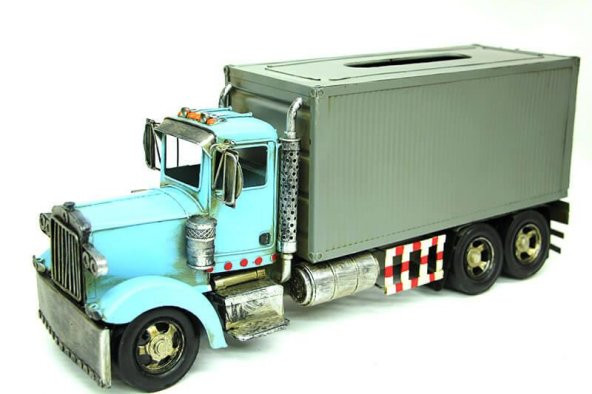 himarry Dekoratif Metal Peçetelik Kamyon Vintage Hediyelik - 5