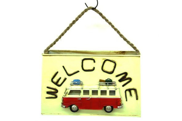 himarry Dekoratif Metal Saksı Vintag Minibüs Temalı Hediyelik - 3