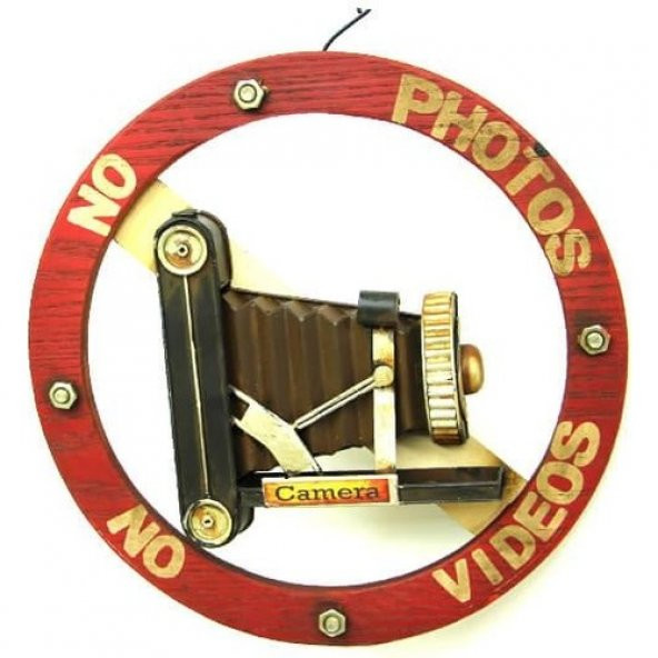 himarry Dekoratif Metal No Photo Tabela Vintage Hediyelik