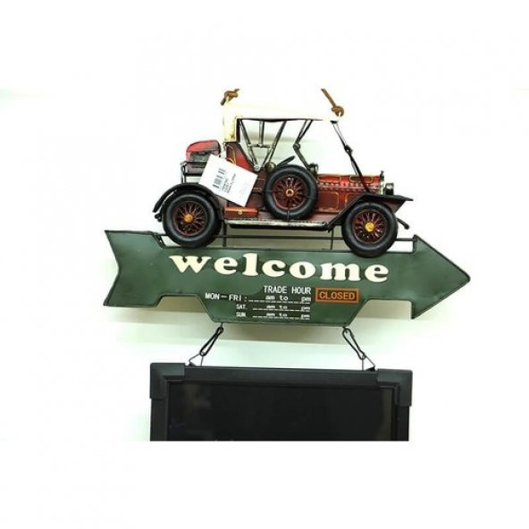 himarry Dekoratif Metal Yazı Tahtası Tabela Okul Tahtası Led Işıklı - 2