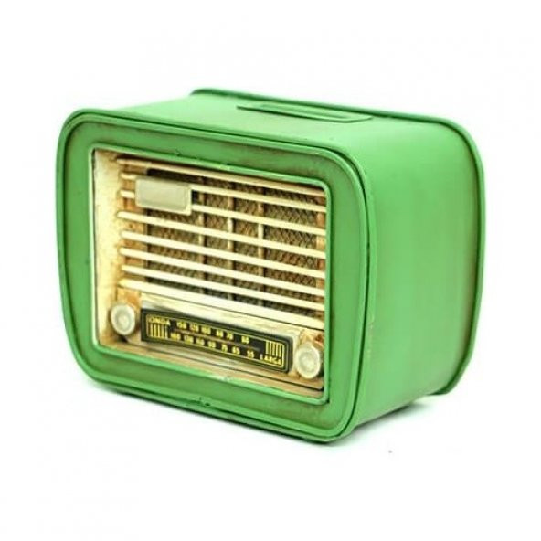 himarry Dekoratif Metal Radyo Kumbara Vintage Hediyelik - 2