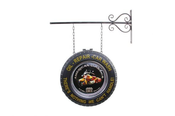 himarry Dekoratif Çift Yönlü Motorsiklet Temalı Ferforje Askı Pano - 3