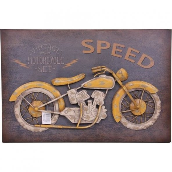 himarry Motorsiklet Tablo Pano Vintage Dekoratif Ev Ofis Hediyelik