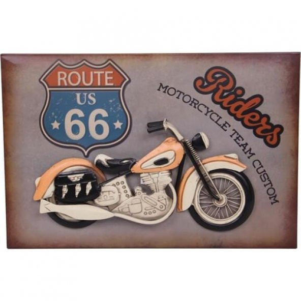himarry Motorsiklet Tablo Pano Vintage Dekoratif Ev Ofis Hediyelik