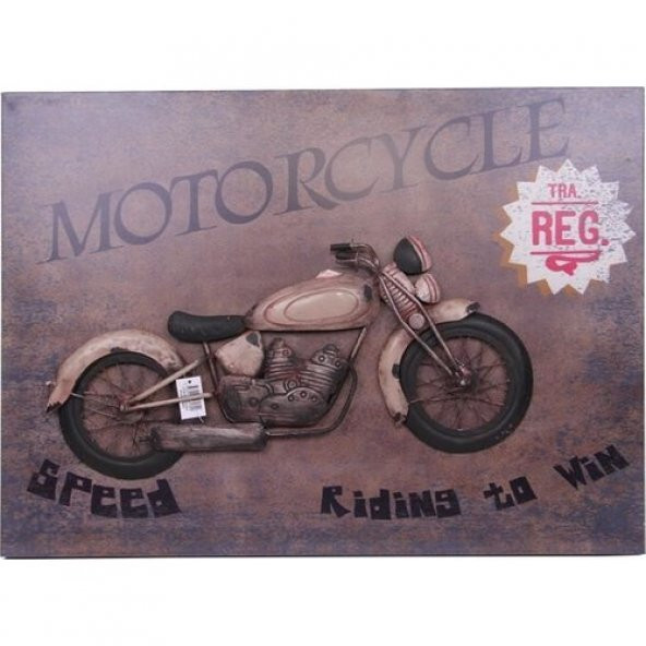 himarry Motorsiklet Tablo Pano Dekoratif Hediyelik