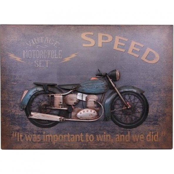 himarry Motorsiklet Tablo Pano Dekoratif Vintage Knm-GK0065