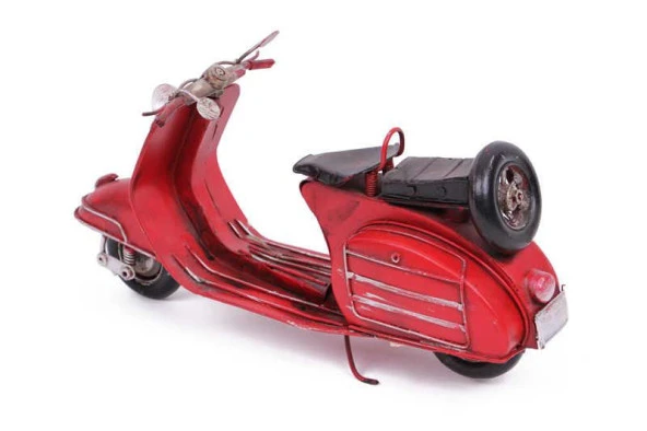 Dekoratif MetalScooter Vintage Dekoratif Ev Ofis Hediyelik - 3