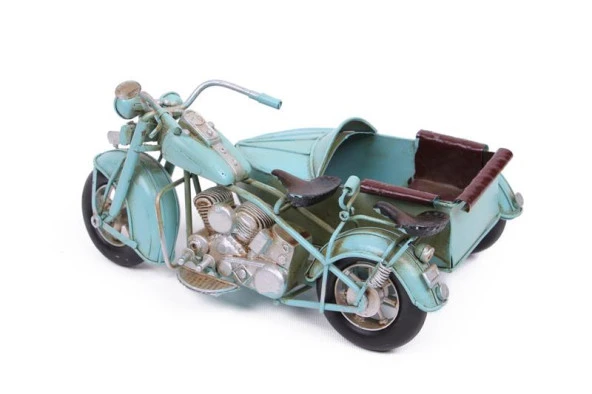 himarry Dekoratif Metal Motosiklet Sepetli Vintage Dekoratif Hediyelik - 4