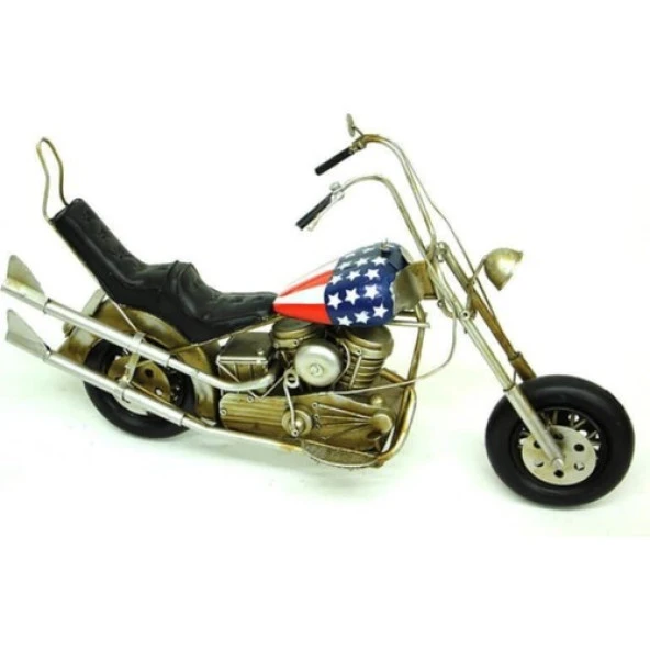 himarry Dekoratif Metal Motosiklet Vintage Biblo Dekoratif Hediyelik - 2