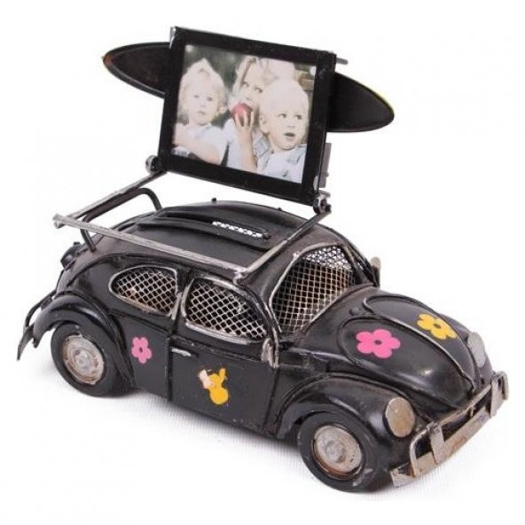 himarry Dekoratif Metal Araba Çerçeveli ve Kumbaralı Vosvos Hediyelik - 2