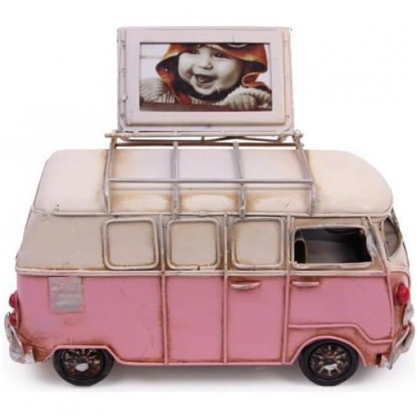 himarry Dekoratif Metal Minibüs Çerçeveli ve Kumbaralı Hediyelik ürün görseli