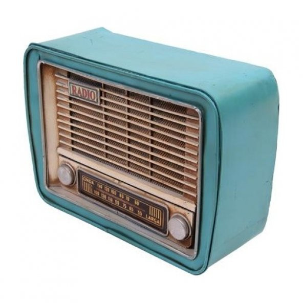 himarry Dekoratif Metal Radyo Kumbaralı Vintage Hediyelik - Resim 2
