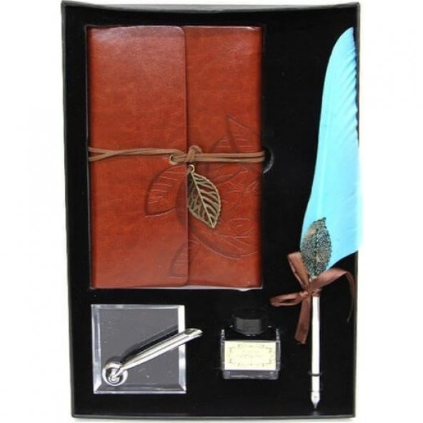 himarry Divit Hokka Defter Ve Tüylü Kalem Seti Hediyelik