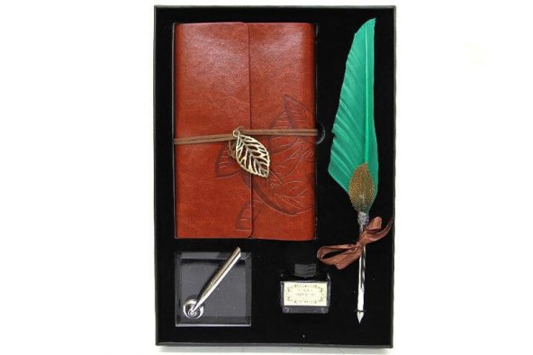 himarry Divit Hokka Defter Ve Tüylü Kalem Seti Hediyelik - 3