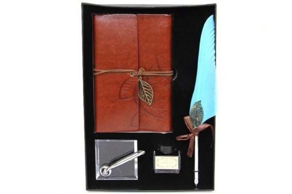 himarry Divit Hokka Defter Ve Tüylü Kalem Seti Hediyelik - 4