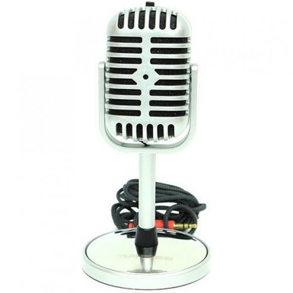 himarry Karaoke Mikrofon Silver Speaker Hediyelik