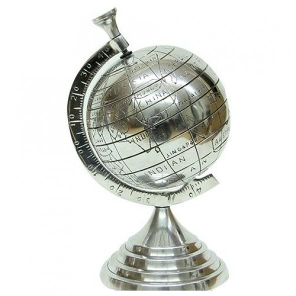 himarry Yerküre Dünya Nikel Biblo Dekoratif Hediyelik