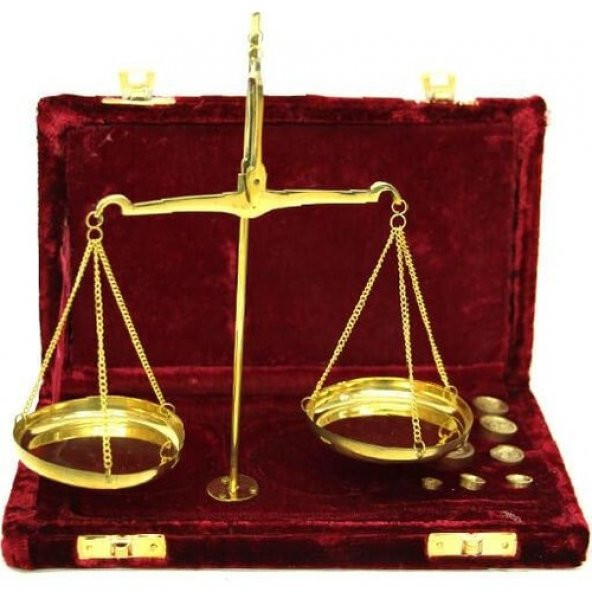 himarry Terazi 100gr  Kadife Kutulu Ahşap Kadife Kaplı Hediyelik ürün görseli