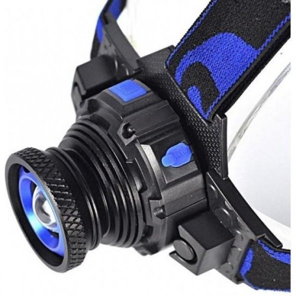 Q5 Şarjlı Mercekli Kafa Feneri Lambası Cree Led Ampül - 2