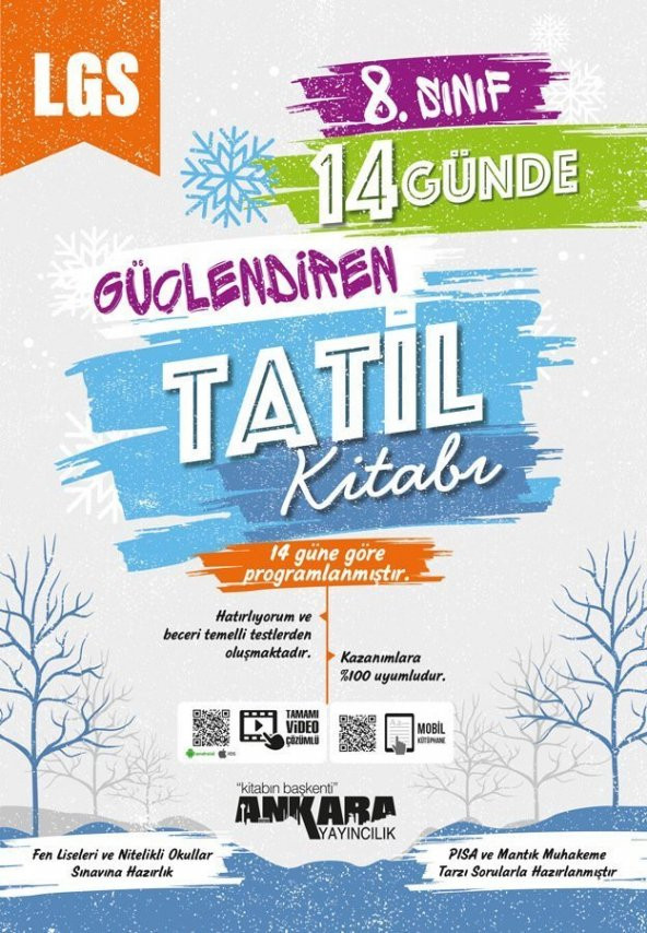 Ankara Yay. 8.Sınıf Güçlendiren 14 Günde Tatil Kitabı - 2