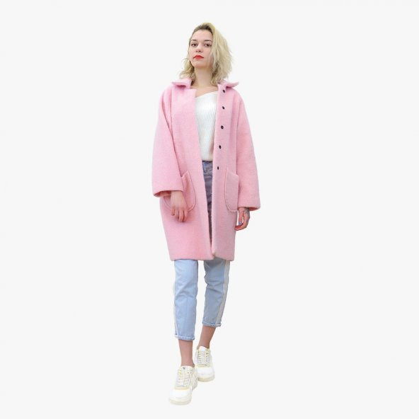 Pembe kaşe kaban - 2