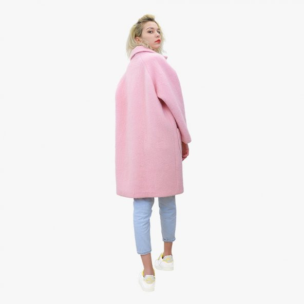 Pembe kaşe kaban - 3