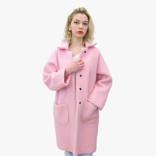 Pembe kaşe kaban - 4