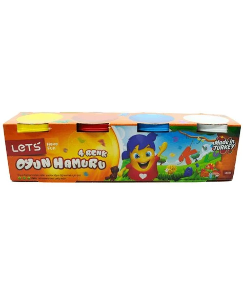 Lets 4 Renk Oyun Hamuru 600 gr