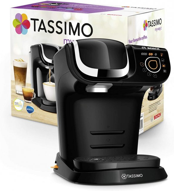 Bosch Ev Aletleri TAS6502 Tassimo My Way 2 Otomatik Kahve Makinesi, 1.3 litre, Siyah - 1