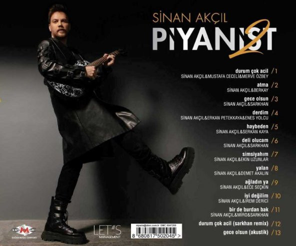SİNAN AKÇIL - PİYANİST 2 (CD) - 2