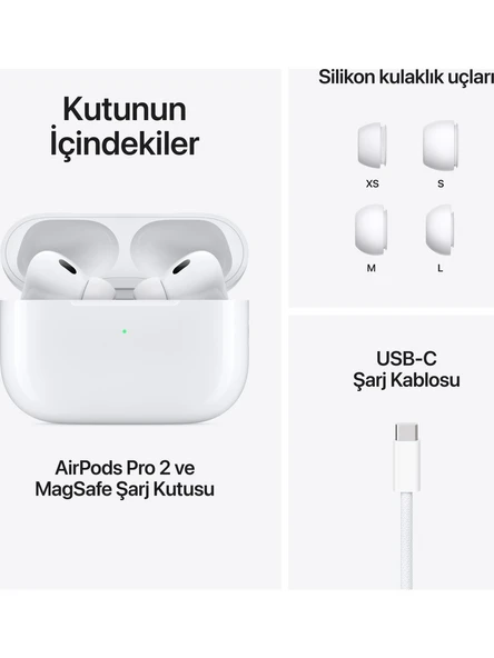 PTTAVM: Apple AirPods Pro 2. Nesil Type-C (Apple Türkiye Garantili)