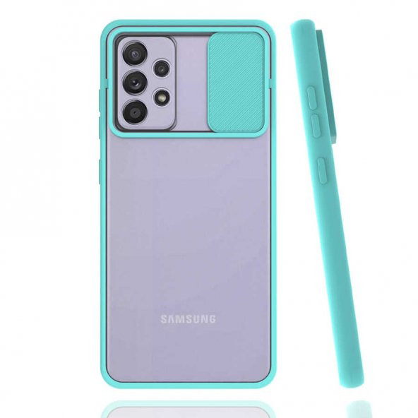 Galaxy A52 Kılıf Zore Lensi Sürgülü Kamera Koruyucu Kılıf - 4