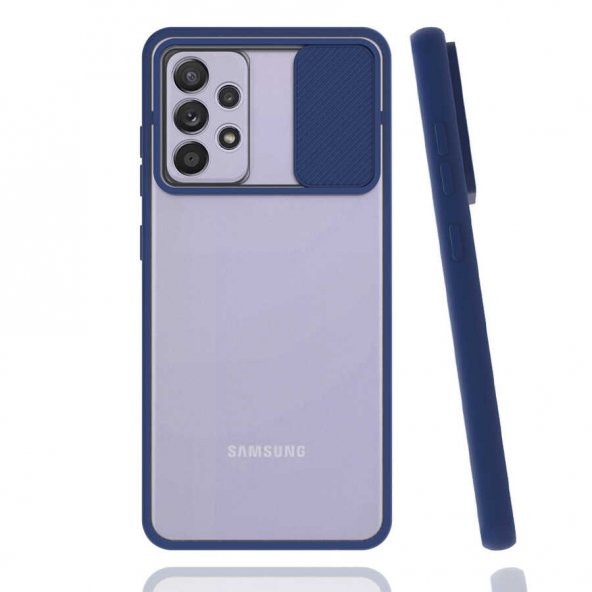 Galaxy A52 Kılıf Zore Lensi Sürgülü Kamera Koruyucu Kılıf - 6
