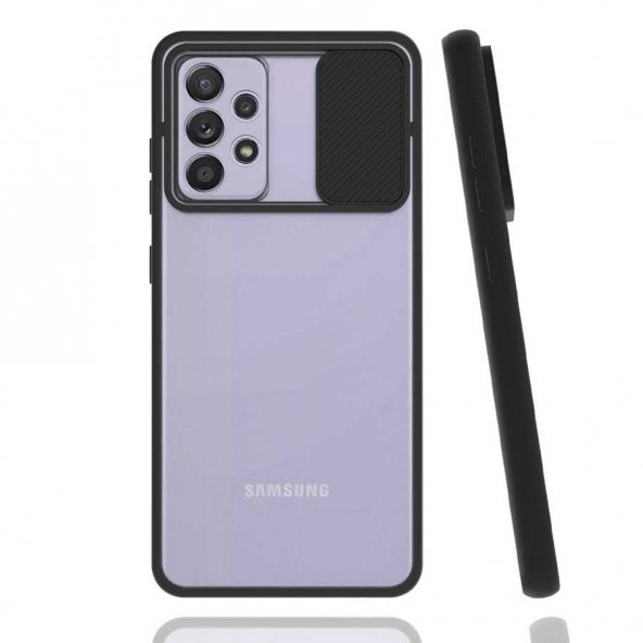 Galaxy A52 Kılıf Zore Lensi Sürgülü Kamera Koruyucu Kılıf - 2